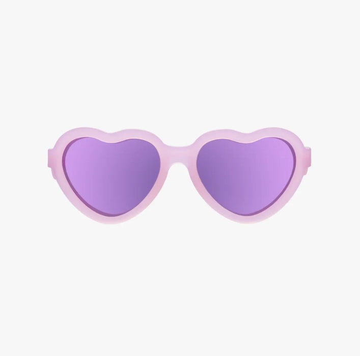 Frosted Pink Heart | Purple Polarized Mirrored Lenses