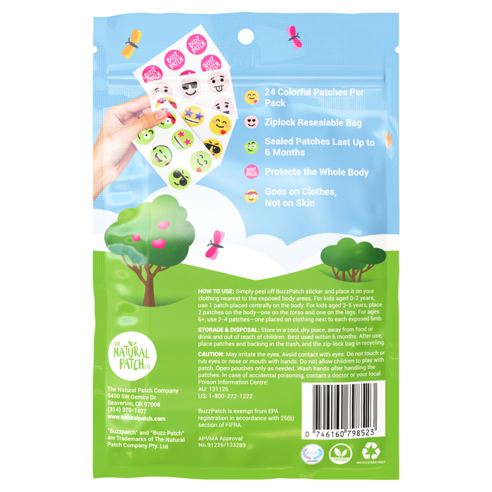 BuzzPatch Mosquito Repellent Patches