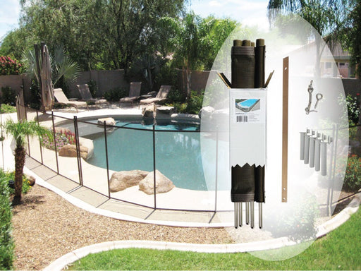 4′ X 12′ Brown DIY Pool Fence