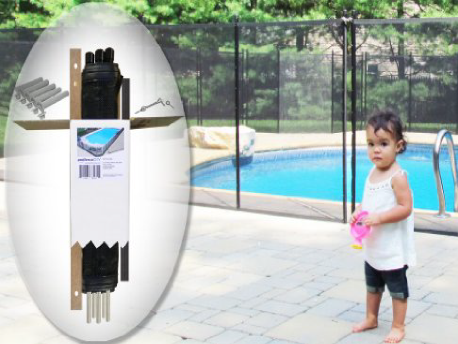 4′ H X 12′ L Black Pool Fence  DIY