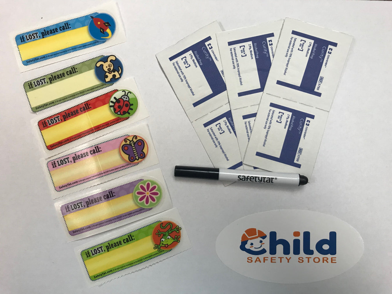 SafetyTat Child ID Temporary Tattoos